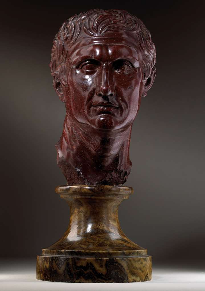 Porphyry Head of the Greek Playwright Menander